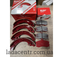 Колодки заднего+переднего тормоза ВАЗ 2108-21099 кт RAF