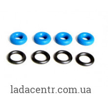 Кольцо форсунки 21127 ( Vesta ,Largus,Daewoo,CHEVROLET)к-т.8шт серебристо-синее