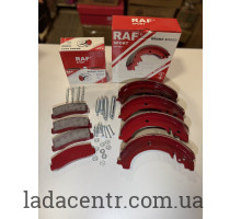 Колодки заднего+переднего тормоза ВАЗ 2121,21213,2123 кт RAF