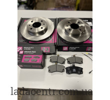 Диск тормозной передний ВАЗ 2112 (R-14) кт 2штуки +колодки CS-20