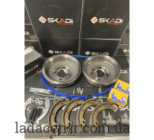 Комплект задних тормозов ВАЗ 2108-21099 (барабаны.колодки.троса.цилин.пл) SKADI