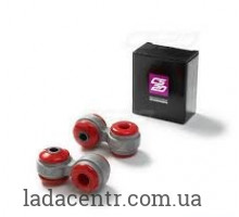 Стойка стабилизатора ВАЗ 2110 (к-кт 2шт) (красный полиуретан)"CS-20"