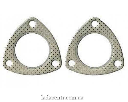 Прокладка  приёмной трубы ВАЗ 2110 (треуголка) металлперф.САМЗАЗ