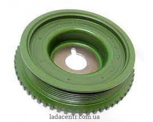 Демпфер крутильных колебаний 2112 (резинометаллический) зелёный САМЗАЗ