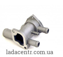 Корпус термостата ВАЗ 2110 (6 выходов) после 2003 года выпуска  ЗАВОД