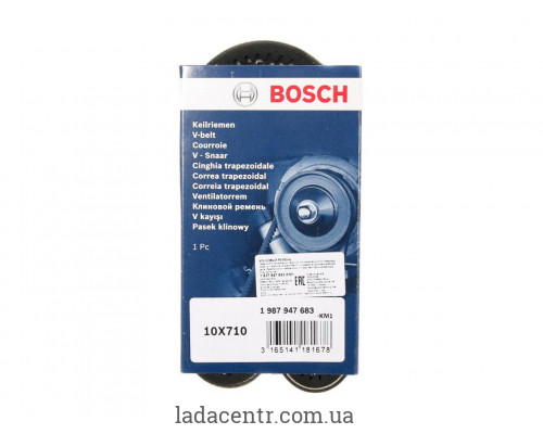 Ремень 710 генератора ВАЗ 2108,2109,21099 зубч. (1987947683) BOSCH Ремень 710 генератора ВАЗ 2108,2109,21099 зубч. (1987947683) BOSCH