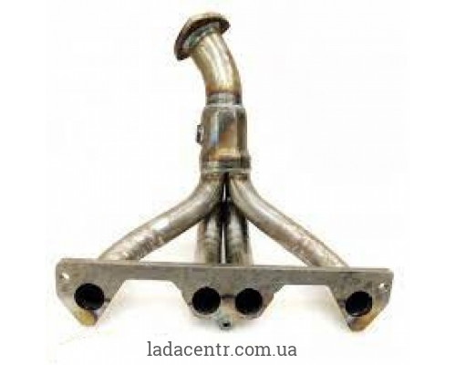 Коллектор выпускной 2111 8v (в место катализатора) обманка 2лямда ЗАВОД
