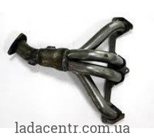 Коллектор выпускной 2111 8v (в место катализатора) обманка 2лямда ЗАВОД
