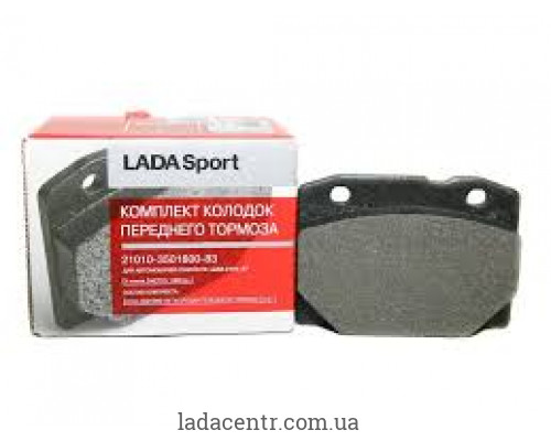 Колодка тормозная передняя ВАЗ 2101-07 (к-т 4 шт.) кор. уп. (LADA SPORT)