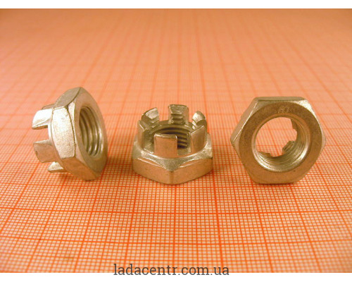 Гайка М14х1,5 тяги кермової трапеції ВАЗ 2101-07,2121 корончаста БелЗАН