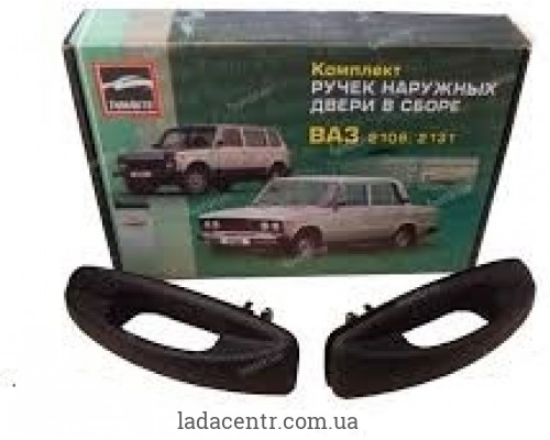 Євроручки двері зовнішні ВАЗ 2103, 2106,2131 чорні (комплект 4 шт.), ТЮН-АВТО