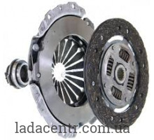 Сцепление ВАЗ 2190 Гранта (корзина, диск, подш.) тросиковая кпп ОТК стандарт