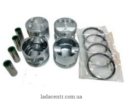 Комплект поршнів ВАЗ 21124 (поршні+пальці+кільця) 82,8 гр А з вибіркою Автомат