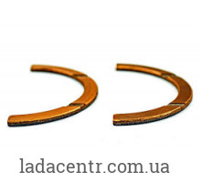 Полукольцо упорного подшипника коленчатого вала ВАЗ 2101 (4- рем) 3,5 ЗМЗ