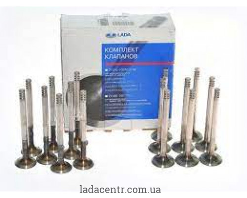 Клапан ГРМ ВАЗ 2112, 2170-72 (к-т 16 шт.) (впуск/выпуск) кор. уп. ЗАВОД