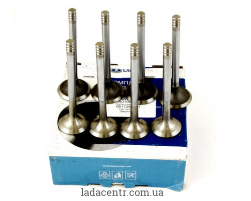 Клапан ГРМ ВАЗ 2108 дв. 1,5л, к-т (впуск/выпуск) кор. уп. ГАЗ, УАЗ дв. ЗАВОД