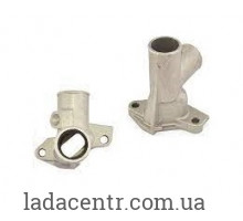 Патрубок водяной ВАЗ 2101-07 головки блока выпускной "тройник" ЗАВОД