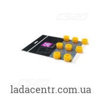 Втулки заднего амортизатора ВАЗ 2101 (к-кт 8шт) (желтый полиуретан)"CS-20"