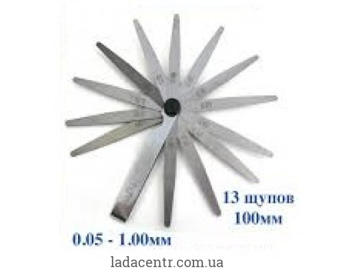 Щуп веерный 13 лепестков для регулировки клапанов