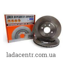Диск тормозной передний ВАЗ 2112  d 14 АЛНАС
