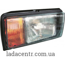 Фара ВАЗ 2104, 2105, 2107 правая оранжевый указатель (95.3711-БЛ) ЗАВОД