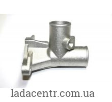 Патрубок водяной ВАЗ 2101-07 головки блока выпускной "тройник" FLAGMUS