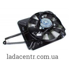 Вентилятор охлаждения радиатора двигателя с кожухом ВАЗ 2106 ЗАВОД