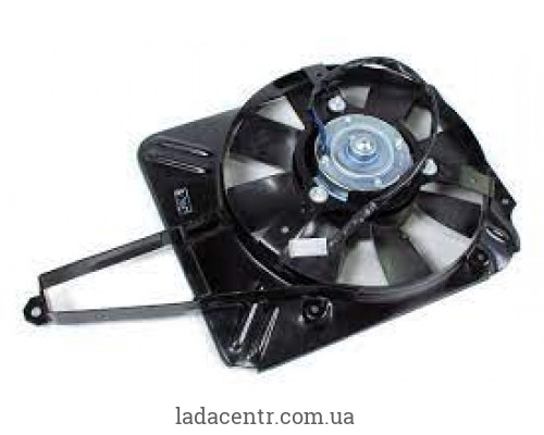 Вентилятор охлаждения радиатора двигателя с кожухом ВАЗ 2106 ЗАВОД