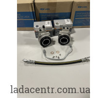 Цилиндр тормозной передний.ВАЗ 2101-07 левый внешний+внутренний+трубка АвтоВАЗ