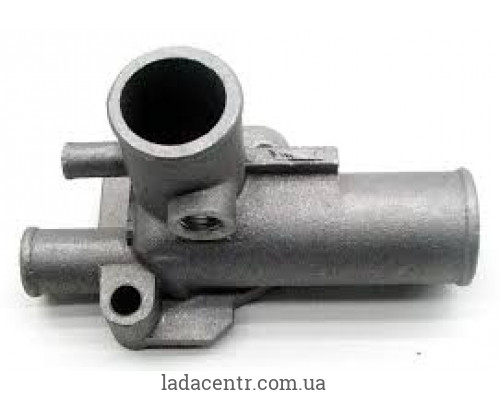 Патрубок водяний ВАЗ 2108-15 інж. головки блоку випускний, під датчик ЗАВОД