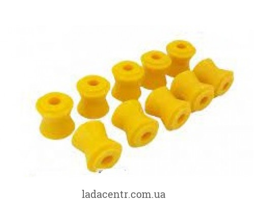 Втулки реактивных штанг ВАЗ 2101(к-кт 10шт) (желтый полиуретан)"CS-20"