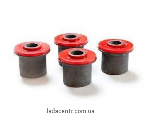 Сайлентблок ВАЗ,2124М,2123 Н/Ос 2010 р (к-т 4шт) нижні червоний поліуритан CS-20