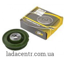 Демпфер крутильных колебаний ВАЗ 2110 зелёный резинометаллический OEM