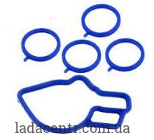 Уплотнитель ресивера и дроссельной заслонки ВАЗ 2112 синий силикон БР Пласт