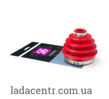 Чехол ШРУСа (полиуретан красный) наружный с хомутами ВАЗ 2110 к-т CS-20